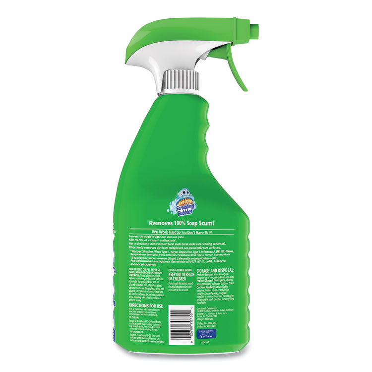 Scrubbing Bubbles Multi Surface Bathroom Cleaner, Citrus Scent, 32 oz Spray Bottle (SJN306111EA)