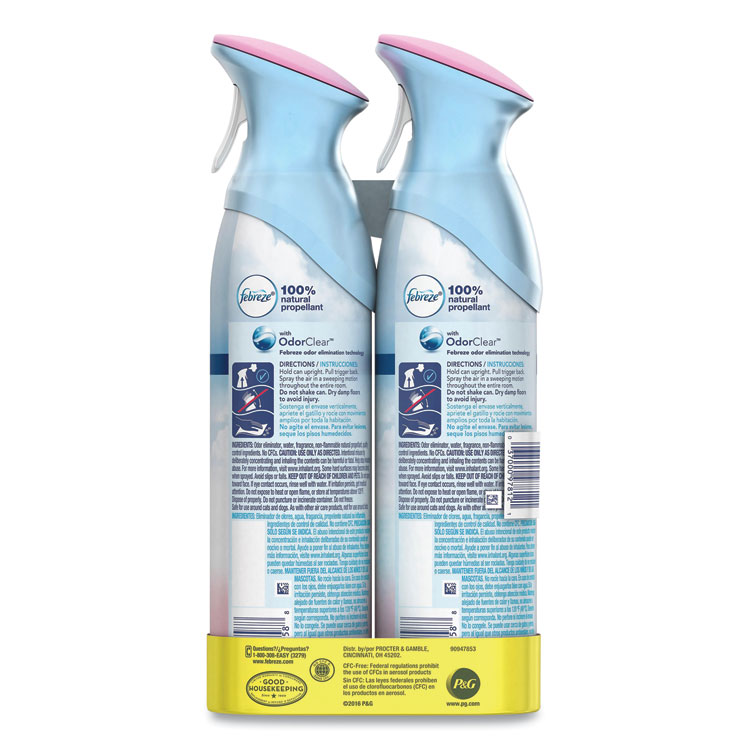 Febreze AIR, Downy April Fresh, 8.8 oz Aerosol Spray, 2/Pack (PGC97812)