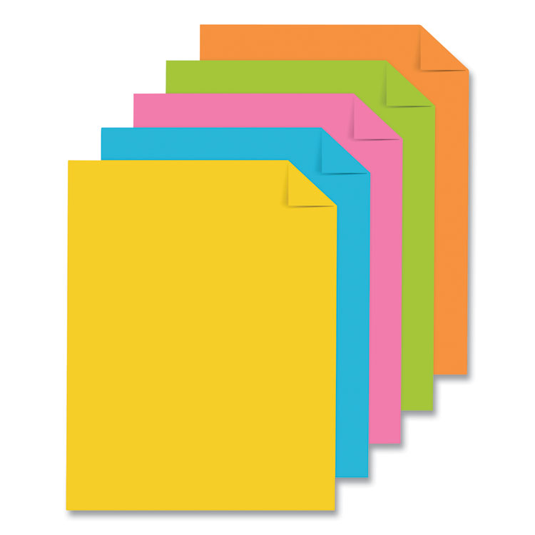Astrobrights Color Paper - "Radiant" Assortment, 24 lb Bond Weight, 8.5 x 11, Assorted Radiant Colors, 300/Pack (WAU91642)
