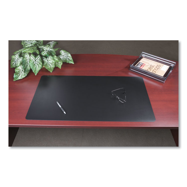 Artistic Rhinolin II Desk Pad with Antimicrobial Protection, 36 x 20, Black (AOPLT612MS)