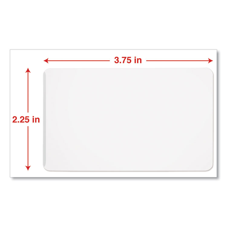 UNV84642 - Universal Laminating Pouches, 5 mil, 3.75" x 2.25", Gloss Clear, 100/Box (UNV84642) - Image 3