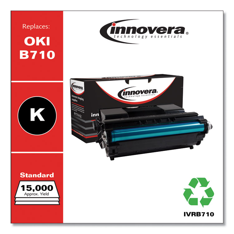 Innovera Remanufactured Black Toner, Replacement for 52123601, 15,000 Page-Yield (IVRB710)