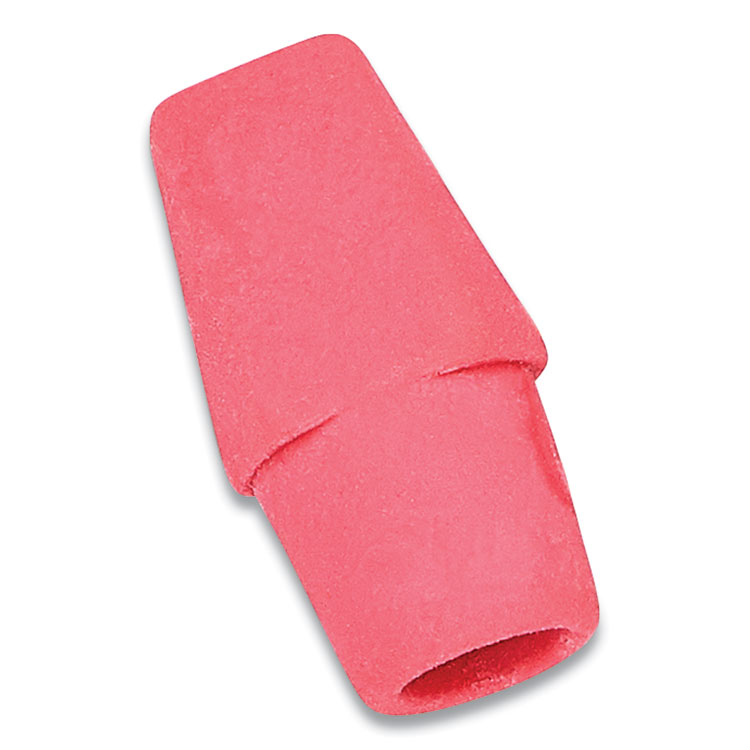 Dixon Wedge Cap Erasers, For Pencil Marks, Pink, 144/Box (DIX34500)