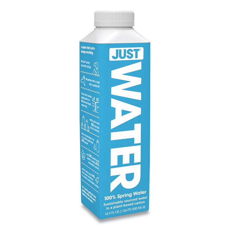 Just Water Spring Water, 16.9 oz, 12/Carton (DEZJGD00003)