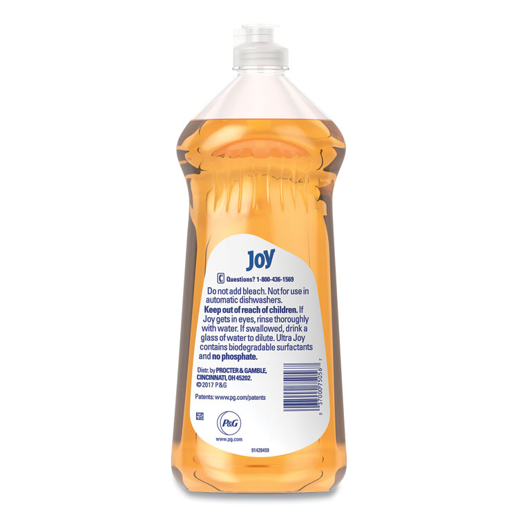 Joy Ultra Orange Dishwashing Liquid, Orange Scent, 30 oz Bottle, 10/Carton (JOY43603)