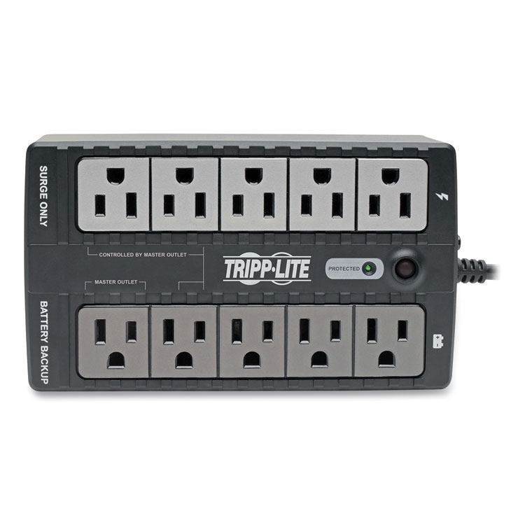 Tripp Lite by Eaton ECO Series Energy-Saving Standby UPS, 10 Outlets, 550 VA, 316 J (TRPECO550UPS)