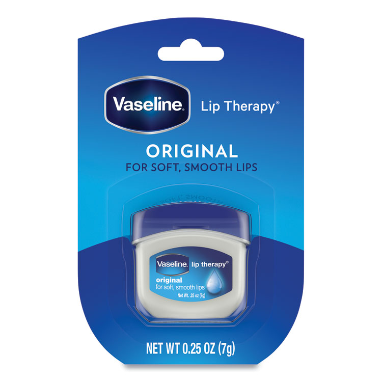 Vaseline Lip Therapy, Original, 0.25 oz, Plastic Flip-Top Container (UNI20677EA)