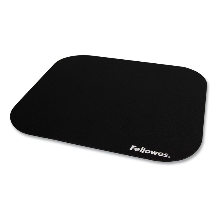 Fellowes Polyester Mouse Pad, 9 x 8, Black (FEL58024)