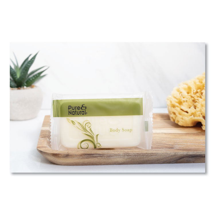 Pure & Natural Body and Facial Soap, Fresh Scent, # 1 1/2, 500/Carton (PNN500150)