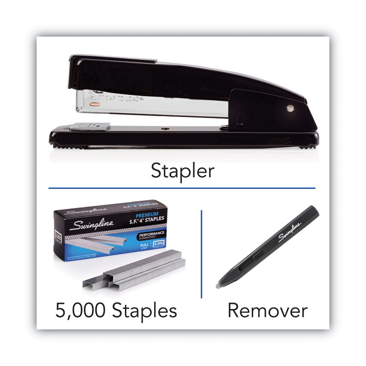 Swingline Commercial Desk Stapler Value Pack, 20-Sheet Capacity, Black (SWI44420)