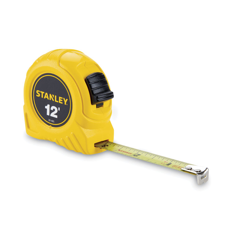 Bostitch Power Return Tape Measure w/Belt Clip, 0. 12ft, Yellow (BOS30485)