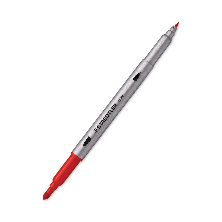 Staedtler Double Ended Markers, Assorted Bullet Tips, Assorted Colors, 36/Pack (STD3200TB36)
