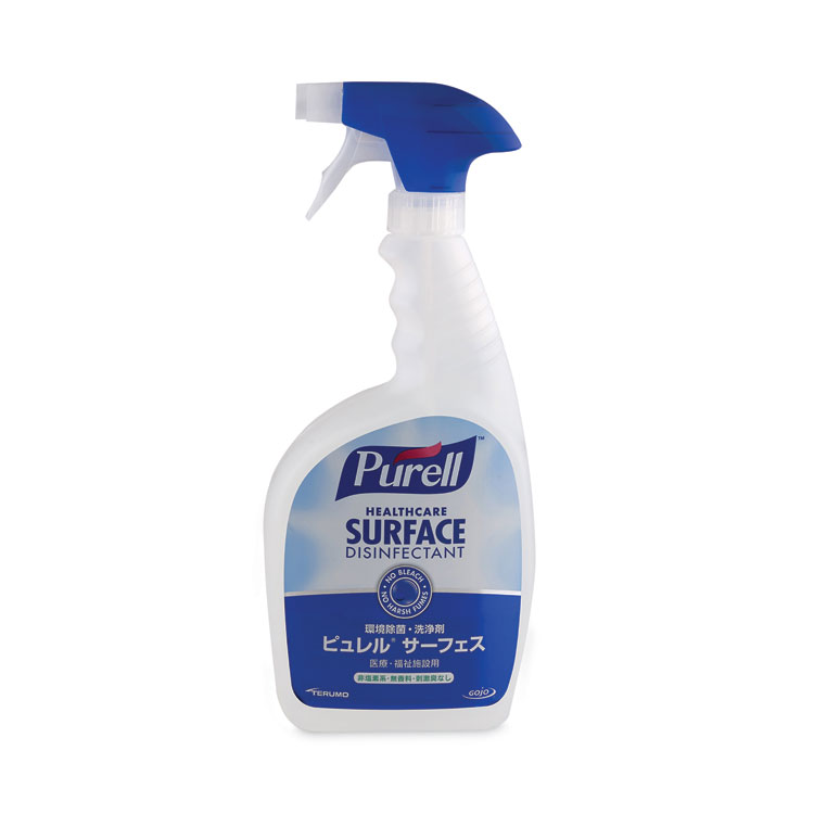 PURELL Healthcare Surface Disinfectant, Fragrance Free, 32 oz Spray Bottle, 6/Carton (GOJ334006CT)