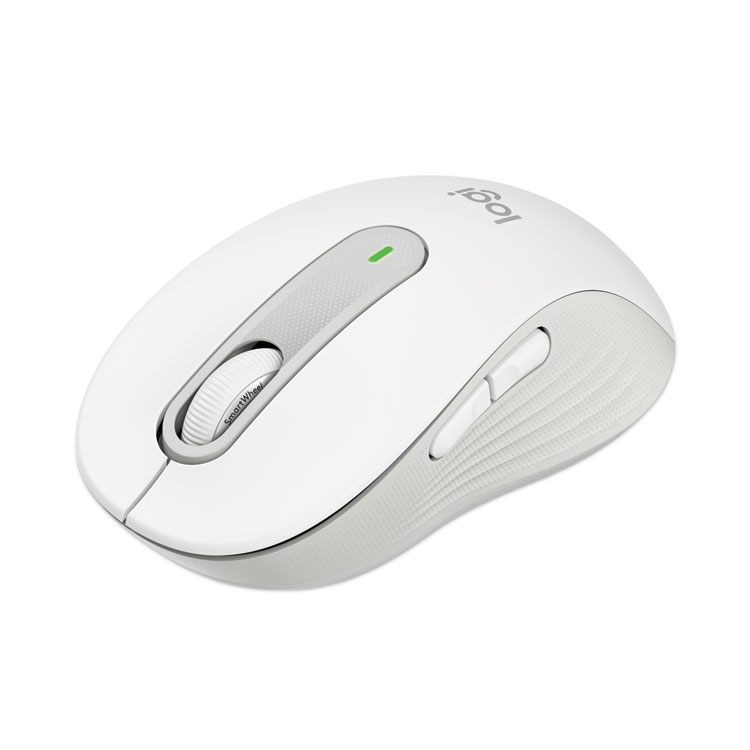 Logitech Signature M650 for Business Wireless Mouse, Medium, 2.4 GHz Frequency, 33 ft Wireless Range, Right Hand Use, Off White (LOG910006273)