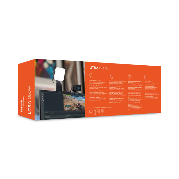 Logitech Litra Glow Premium Streaming Light, Black (LOG946000001)