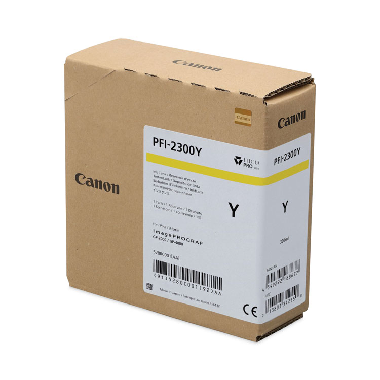 Canon 5280C001AA (PFI-2300) Ink, Yellow (CNM5280C001AA)
