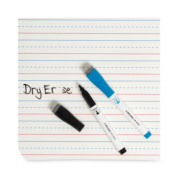 U Brands Double-Sided Dry Erase Lap Board, 12 x 9, White Surface, 24/Pack (UBR4863U0001)