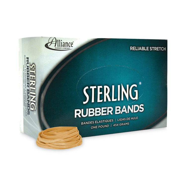Alliance Sterling Rubber Bands, Size 31, 0.03" Gauge, Crepe, 1 lb Box, 1,200/Box (ALL24315)