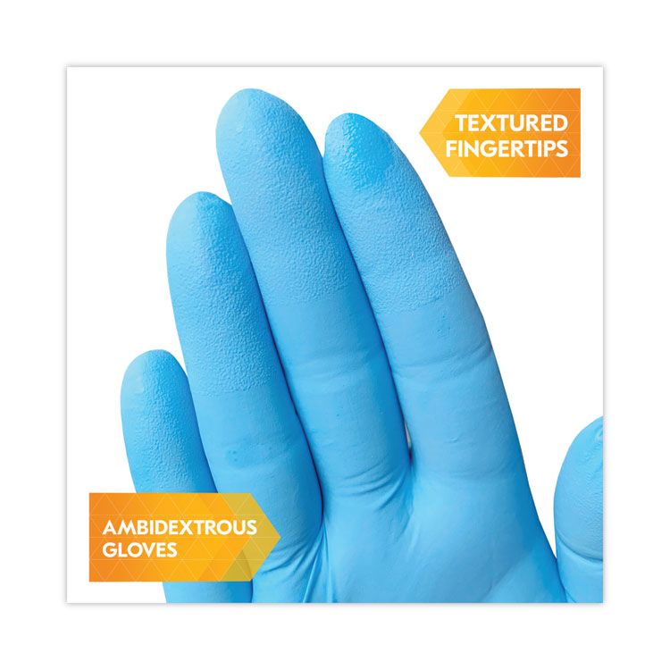 KleenGuard G10 Comfort Plus Blue Nitrile Gloves, Light Blue, X-Large, 1,000/Carton (KCC54189CT)