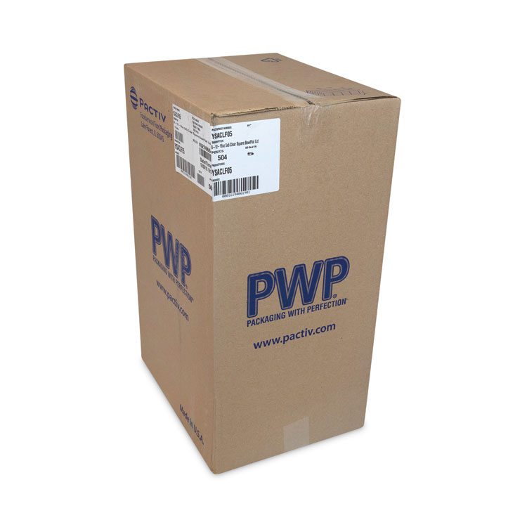 Pactiv Evergreen EarthChoice Square Recycled Bowl Flat Lid, 5.5 x 5.5 x 0.75, Clear, Plastic, 504/Carton (PCTYSACLF05)