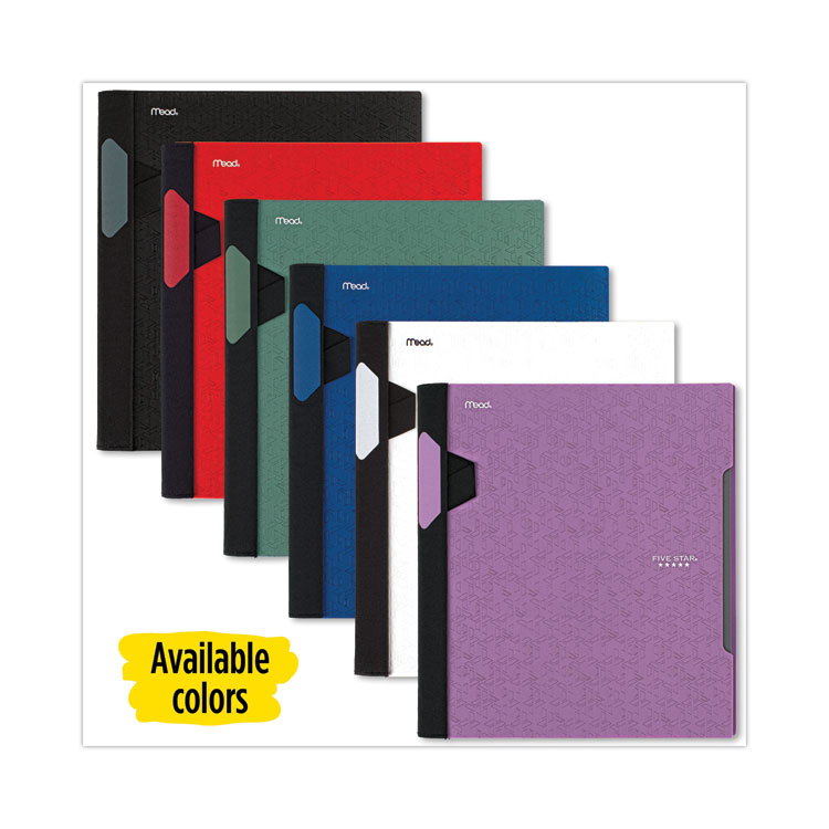 Five Star Advance Wirebound Notebook, Two Pockets, 1-Subject, Medium/College Rule, Randomly Assorted Cover Color, (100) 11 x 8.5 Sheets (MEA06322)