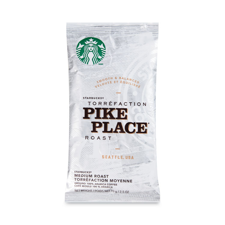 Starbucks Coffee, Pike Place, 2.5oz, 18/Box (SBK11018197)