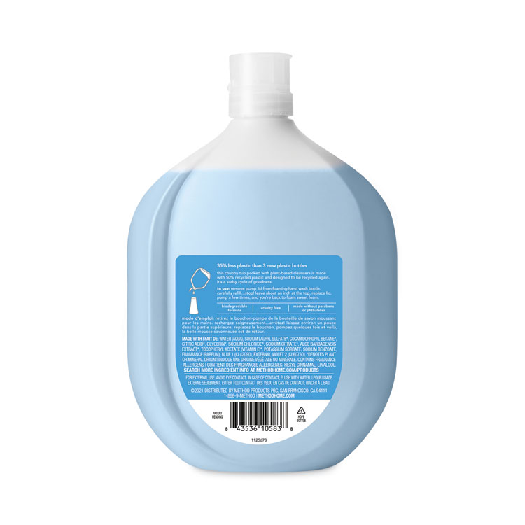 Method Foaming Hand Soap Refill Bottle, Sea Minerals Scent, 28 oz (MTH328121)