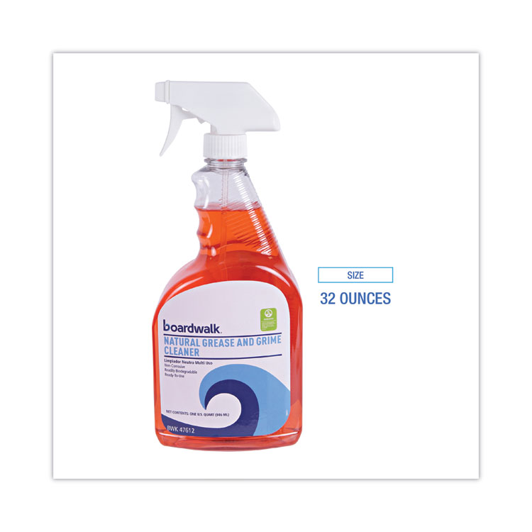 Boardwalk Boardwalk Green Natural Grease and Grime Cleaner, 32 oz Spray Bottle (BWK47612EA)