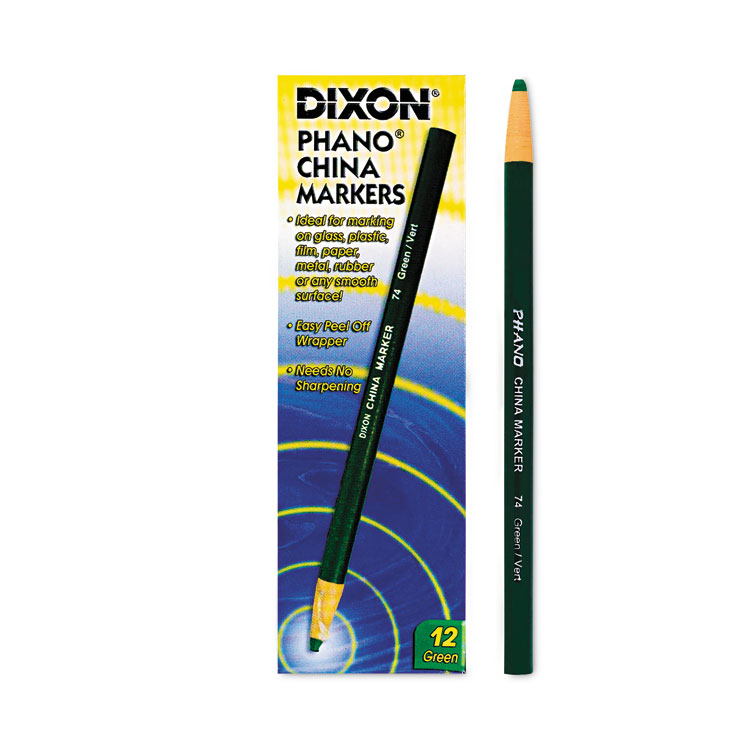 Dixon China Marker, Green, Dozen (DIX00074)