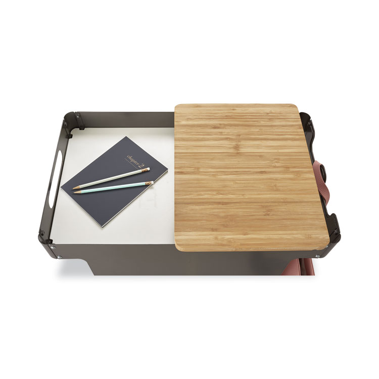 Safco Mini Rolling Storage Cart, Metal, 3 Shelves, 1 Drawer, 200 lb Capacity, 29.75" x 15.75" x 16.5", White (SAF5209WH)