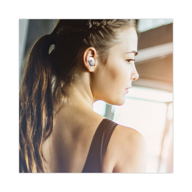 Morpheus 360 Spire True Wireless Earbuds Bluetooth In-Ear Headphones with Microphone, Pearl White (MHSTW1500W)