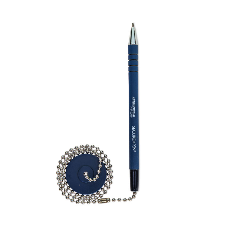 CONTROLTEK Antimicrobial Ballpoint Counter Pen, Medium 1 mm, Blue Ink, Blue Barrel (CNK555566)