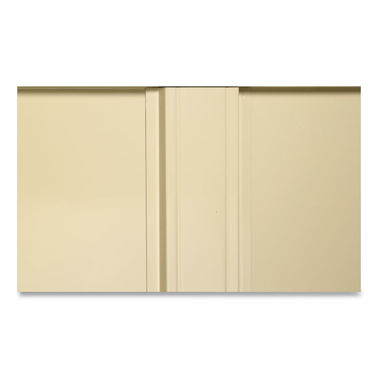 Tennsco Deluxe Recessed Handle Storage Cabinet, 36w x 18d x 78h, Sand (TNN7818RHSD)