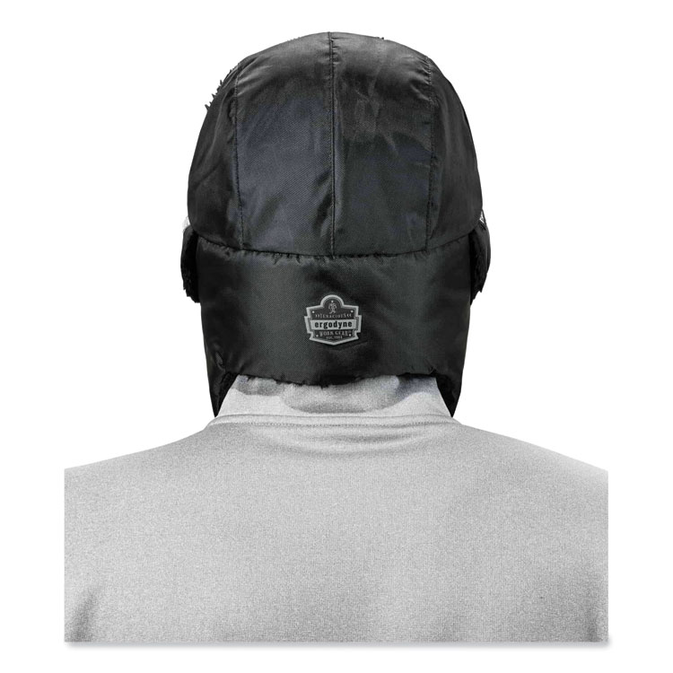ergodyne N-Ferno 6802 Classic Trapper Hat, Small/Medium, Black (EGO16843)
