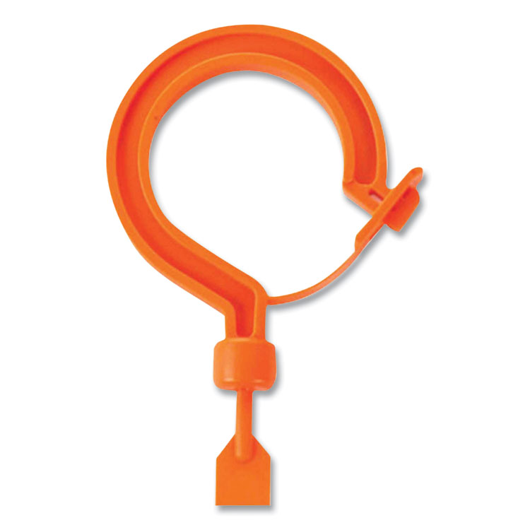 ergodyne Squids 3540 Large Locking Hook, Short, Nylon, Orange, 44 lb Capacity (EGO33402)