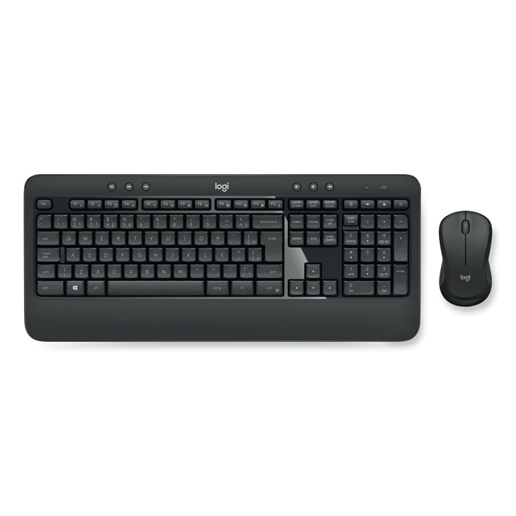 Logitech MK540 Wireless Combo, 2.4 GHz Frequency/30 ft Wireless Range, Black (LOG920008671)