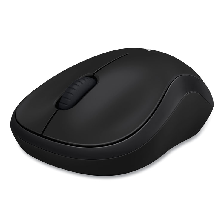 Logitech M185 Wireless Mouse, 2.4 GHz Frequency/30 ft Wireless Range, Left/Right Hand Use, Black (LOG910002225)