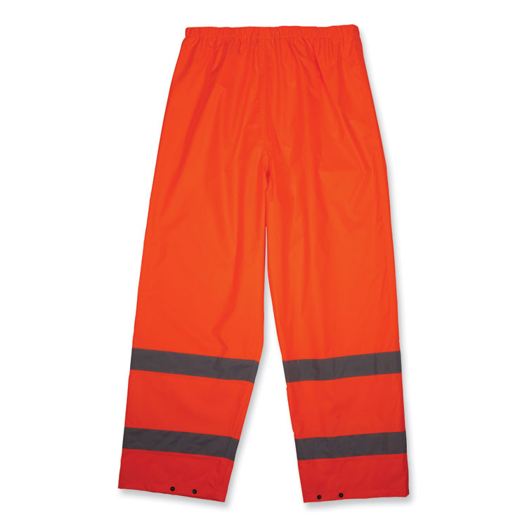 EGO25449 - ergodyne GloWear 8916 Class E Lightweight Hi-Vis Rain Pants, 5X-Large, Orange (EGO25449) - Image 2