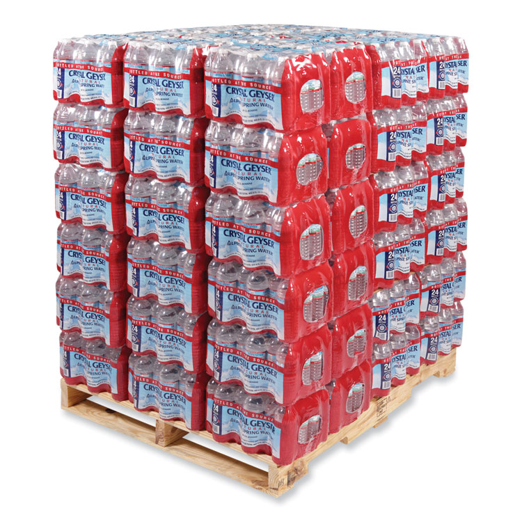 Crystal Geyser Alpine Spring Water, 16.9 oz Bottle, 24/Carton, 84 Cartons/Pallet (CGW24514)