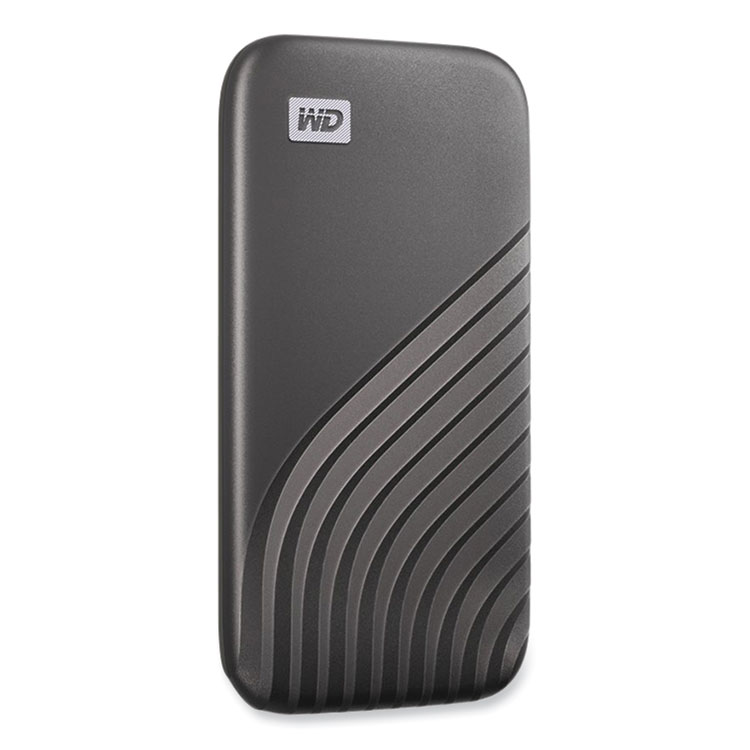 WD MY PASSPORT External Solid State Drive, 500 GB, USB 3.2, Gray (WDCAGF5000AGY)