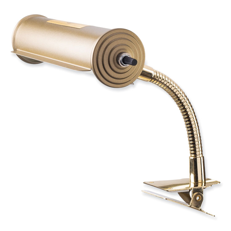 Oklahoma Sound Brass Reading Light, Gooseneck, 10" High, Gold (NPSBRL)