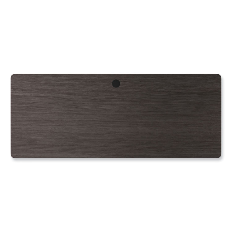 Alera Modern Teacher Series Pedestal Desk, Left-Side Pedestal: Box/Box/File, 60" x 24" x 28.75", Charcoal Woodgrain/Gray (ALEMSD6024CH)