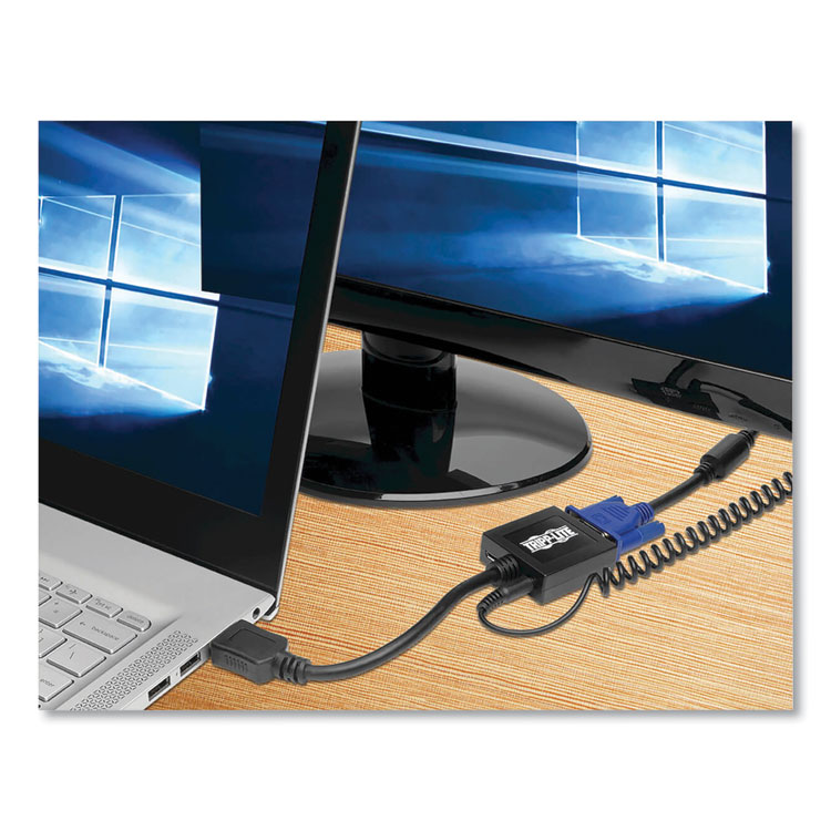 Tripp Lite by Eaton HDMI to VGA with Audio Converter Cable, 6", Black (TRPP13106N)
