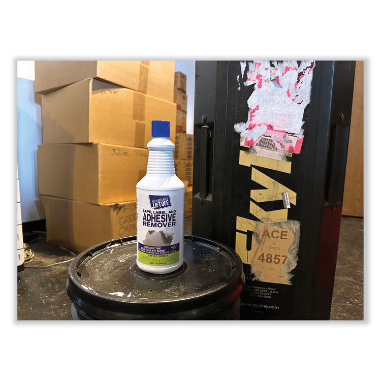 Motsenbocker's Lift-Off Tape, Label and Adhesive Remover, 32oz, Pour Bottle, 6/Carton (MOT40703)