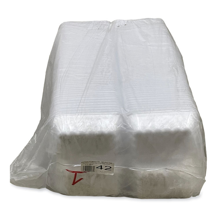 GE Meat Trays, #42K, 8.75 x 6.32 x 2.25, White, 252/Carton (GEN42WH)