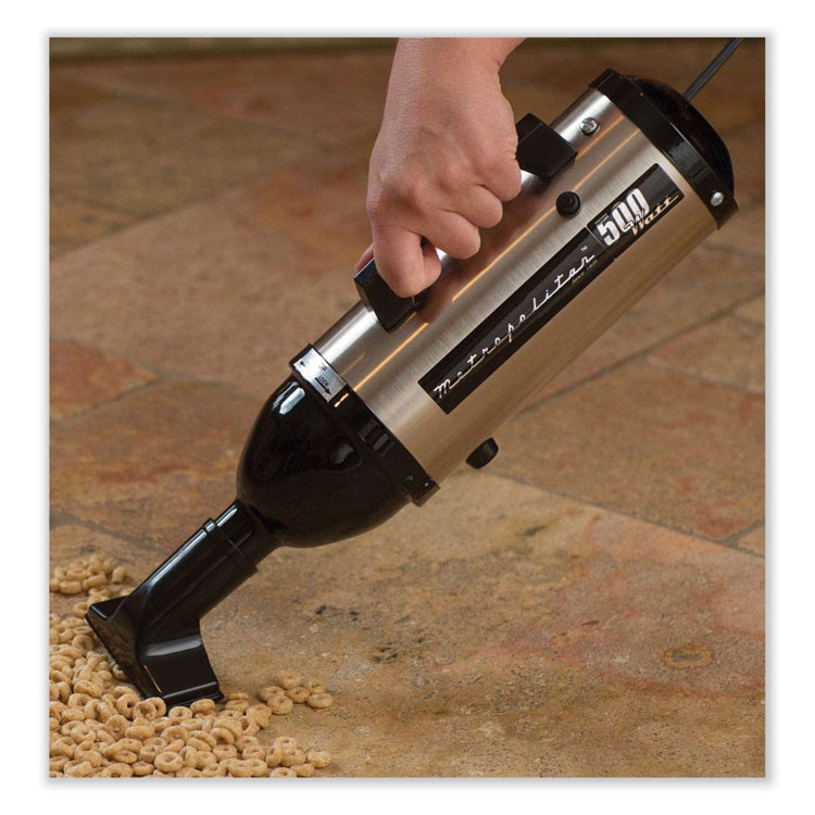 MetroVac Evolution Hand Vacuum with Turbo Brush, Silver/Black (MEV105578543)