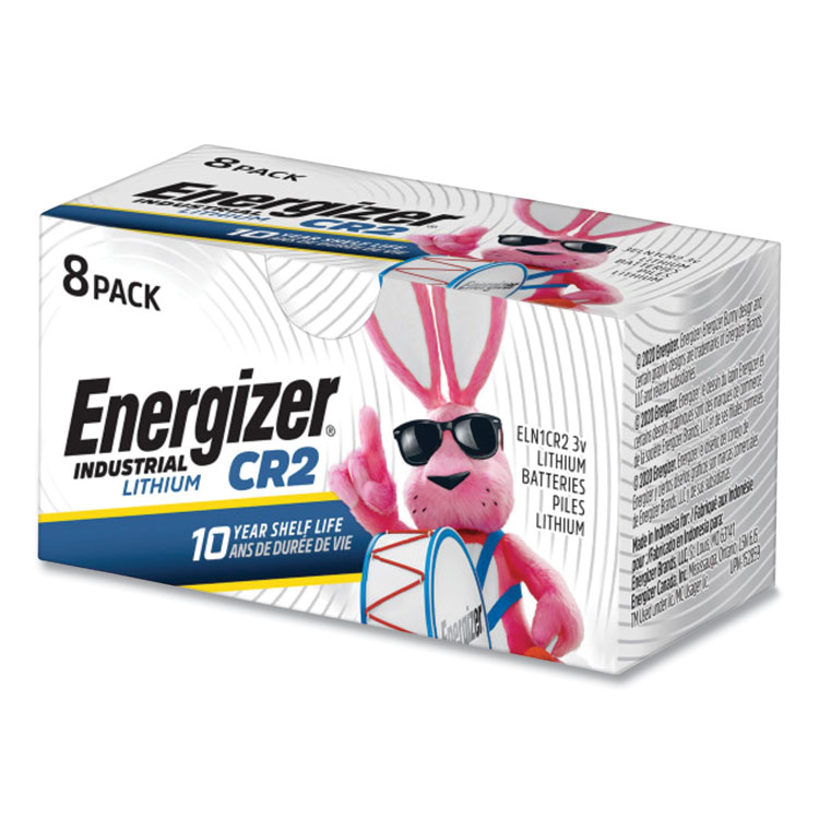 Energizer Industrial Lithium CR2 Photo Battery, 3 V, 8/Pack (EVEELN1CR28)