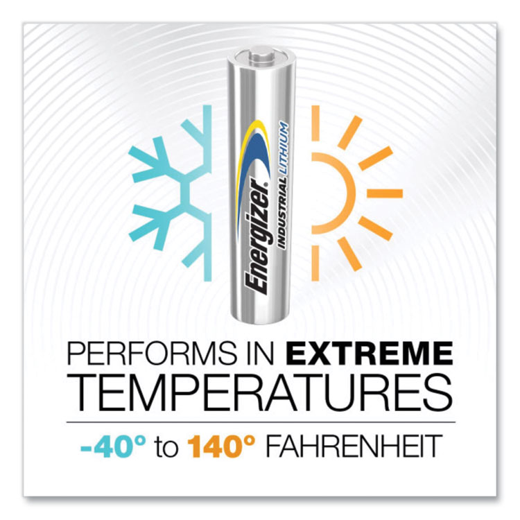 Energizer Industrial Lithium AA Battery, 1.5 V, 24/Box (EVELN91BX)