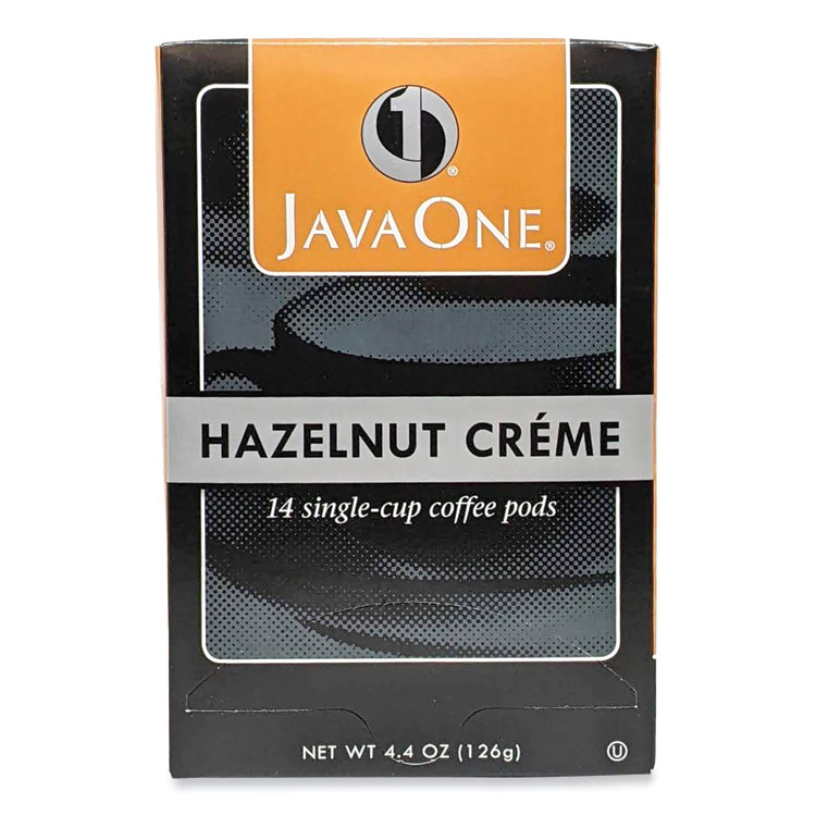 Distant Lands Coffee Coffee Pods, Hazelnut Creme, Single Cup, 14/Box (JAV70500)