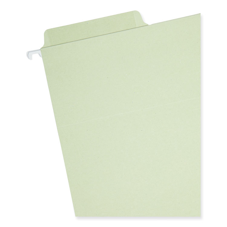 Smead Erasable FasTab Hanging Folders, Letter Size, 1/3-Cut Tabs, Moss, 20/Box (SMD64032)